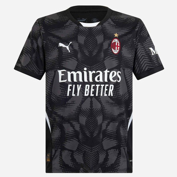 Tailandia Camiseta AC Milan Portero 2024-25 Negro Gris